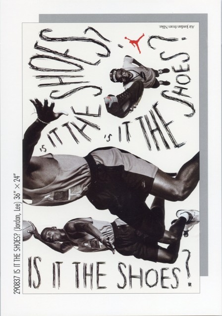 1982-92 Nike Poster Cards #290837 Michael Jordan / Spike Lee - Is it the shoes - White (1990) Front