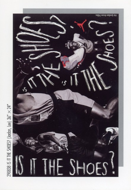 1982-92 Nike Poster Cards #290838 Michael Jordan / Spike Lee - Is it the shoes - Black (1990) Front