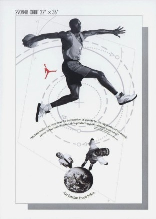 1982-92 Nike Poster Cards #290848 Michael Jordan - Orbit (1990) Front