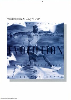 1982-92 Nike Poster Cards #290994 Michael Jordan - Evolution (1991) Front