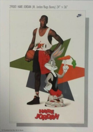 1982-92 Nike Poster Cards #291001 Michael Jordan - Hare Jordan (1992) Front