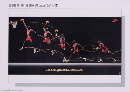 1982-92 Nike Poster Cards #291005 Michael Jordan - Art of the Dunk (1992) Front