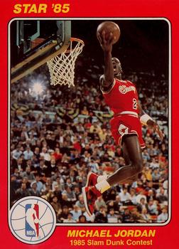 1985 Star Slam Dunk Supers #5 Michael Jordan (5x7) Front