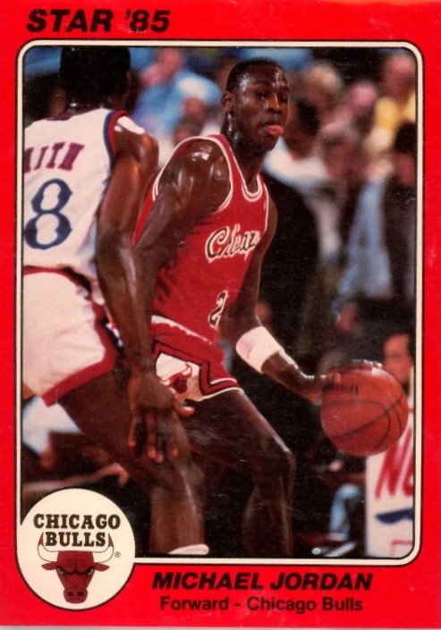 1985 Star Super Teams #CB1 Michael Jordan (5x7) Front