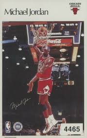 1986 Sports Illustrated Poster Stickers Test #4465 Michael Jordan Front