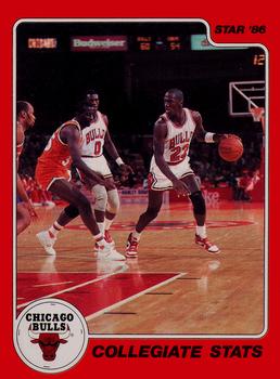 1986 Star Michael Jordan #2 Michael Jordan / Collegiate Stats Front