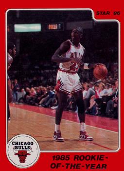 1986 Star Michael Jordan #6 Michael Jordan / 1985 Rookie of Year Front