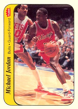 1986-87 Fleer - Stickers #8 Michael Jordan Front