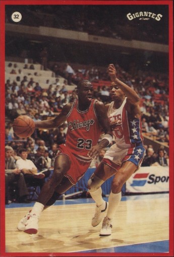 1987-88 Gigantes de la NBA Stickers (Spain) #32 Michael Jordan Front