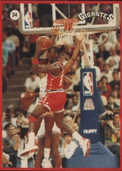 1987-88 Gigantes de la NBA Stickers (Spain) #34 Michael Jordan Front