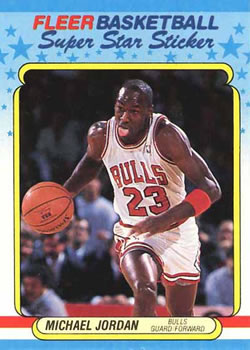 1988-89 Fleer - Stickers #7 Michael Jordan Front
