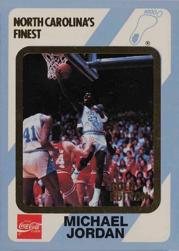 1989 Collegiate Collection North Carolina's Finest - Gold Edition #14 Michael Jordan Front