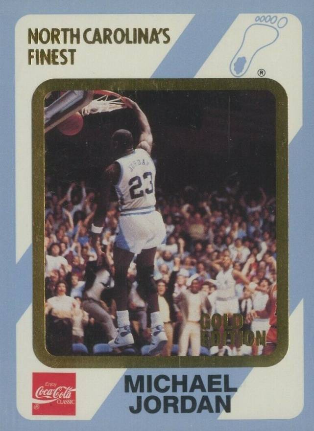 1989 Collegiate Collection North Carolina's Finest - Gold Edition #16 Michael Jordan Front