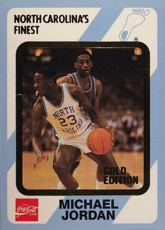 1989 Collegiate Collection North Carolina's Finest - Gold Edition #17 Michael Jordan Front