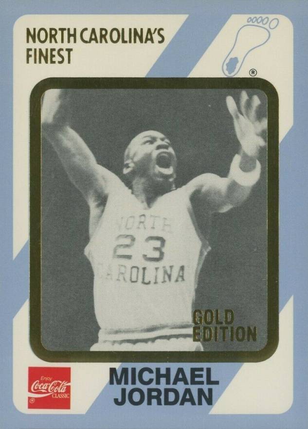 1989 Collegiate Collection North Carolina's Finest - Gold Edition #65 Michael Jordan Front