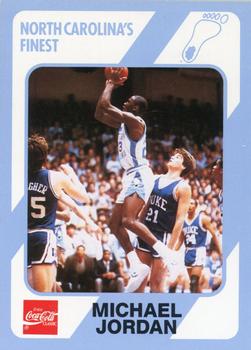 1989 Collegiate Collection North Carolina's Finest #18 Michael Jordan - ERR: No R mark on front Front