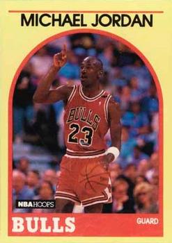 1989-90 Hoops Superstars #12 Michael Jordan Front