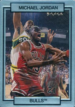 1990 Action Packed Promos #NNO Michael Jordan - VAR: Silver Foil Front