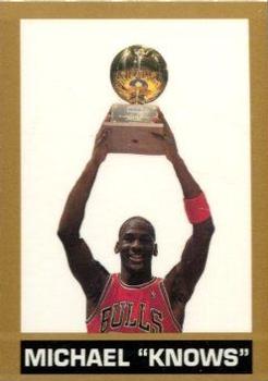1990 Michael Jordan "Knows" (unlicensed) #NNO Michael Jordan - Slam Dunk Competitions Front