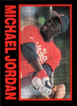 1990 St☆r Big League Yellow & Blue (unlicensed) #NNO Michael Jordan Front