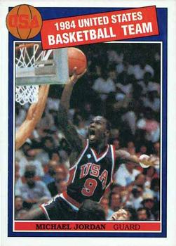 1990-91 1984 Missing Link Olympic (unlicensed) #NNO Michael Jordan - VAR: Pink Background on back Front