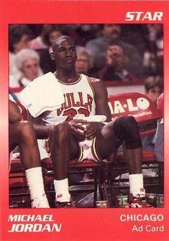 1990-91 Star NBA Ad Cards #NNO Michael Jordan Front