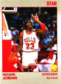 1990-91 Star NBA Ad Cards #NNO Michael Jordan - calling play Front