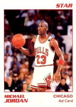 1990-91 Star NBA Ad Cards #NNO Michael Jordan - VAR: White border Front