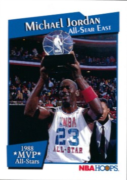 1991-92 Hoops - MVP All-Stars #IX Michael Jordan Front