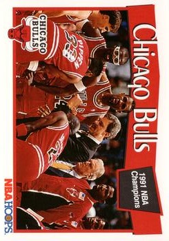 1991-92 Hoops #277 Chicago Bulls Front