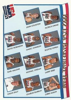 1991-92 Hoops McDonald's #62 1992 USA Basketball Team Front