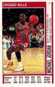 1991-92 Panini Stickers Greek #116 Michael Jordan Front