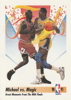 1991-92 SkyBox #333 Michael vs. Magic Front