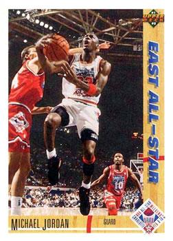 1991-92 Upper Deck #69 Michael Jordan - VAR: 1991 "Upper Deck" text hologram on back Front