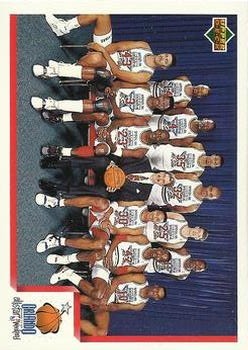 1991-92 Upper Deck Italian #1 1992 NBA East All-Star Checklist - East AS Checklist: 3-14; VAR: Hologram on back is 1992 style (Diamond logo) Front