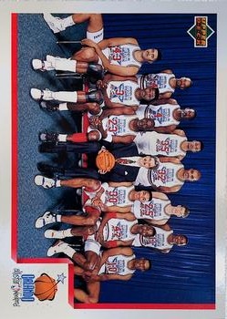 1991-92 Upper Deck Italian #1 1992 NBA East All-Star Checklist - East AS Checklist: 3-14; VAR: Hologram on back is 1993 style (Upper Deck text and diamond logo) Front