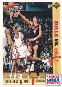 1991-92 Upper Deck Spanish #158 Chicago vs. Miami Front