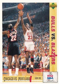 1991-92 Upper Deck Spanish #172 NBA Finals Game One Front