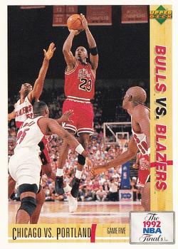 1991-92 Upper Deck Spanish #176 NBA Finals Game Five Front