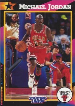 1992 Kenner Starting Lineup Cards #NNO Michael Jordan - Red jersey Front