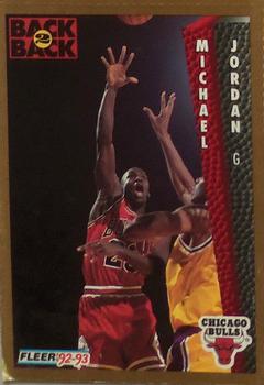 1992-93 Fleer - Chicago Bulls Back to Back Perforated Sheet Singles #NNO Michael Jordan Front