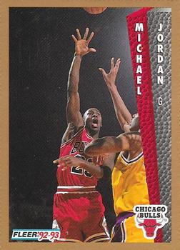 1992-93 Fleer - Perforated Magazine Promo Sheet Singles #32 Michael Jordan Front