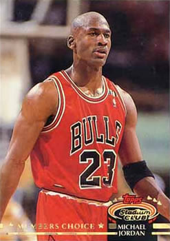 1992-93 Stadium Club #210 Michael Jordan Front