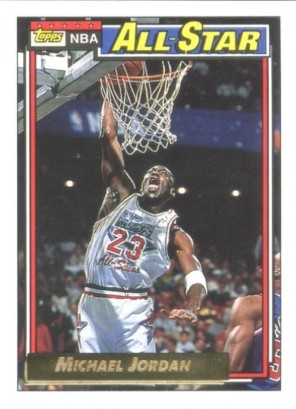 1992-93 Topps - Gold #115 Michael Jordan Front
