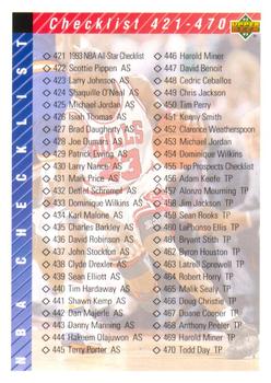 1992-93 Upper Deck #420 Checklist: 421-510 Front