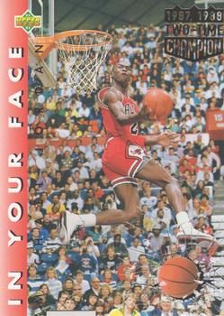 1992-93 Upper Deck #453 Michael Jordan - COR: 1987, 1988 on front Front