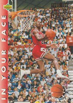 1992-93 Upper Deck #453 Michael Jordan - ERR: 1985, 1990 on front Front