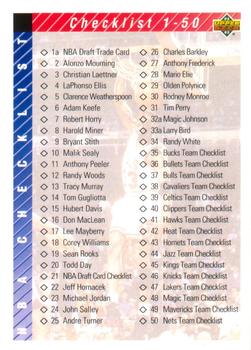 1992-93 Upper Deck #90 Checklist: 1-90 - VAR: Hologram on back is 1992 style (Diamond logo) Front