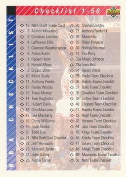 1992-93 Upper Deck #90 Checklist: 1-90 - VAR: Hologram on back is 1993 style (Upper Deck text and diamond logo) Front