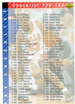 1992-93 Upper Deck European (French) #255 Checklist 129-255 Front